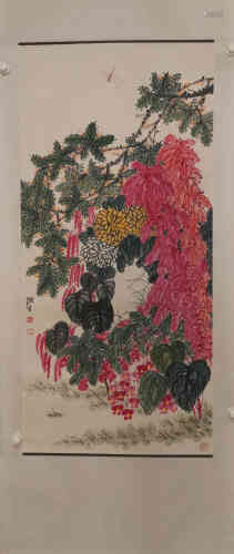 A Chinese Painting, Qi Baishi Mark.