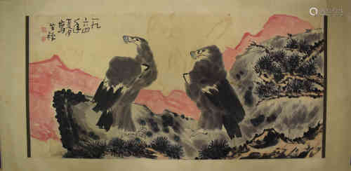 A Chinese Painting, Li Kuchan Mark.
