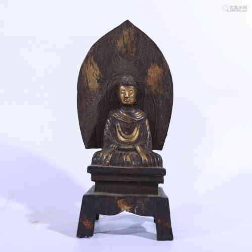 A Bronze Statue of Amitabha.