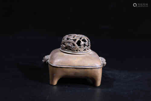 A Chinese Bronze Incense Burner.