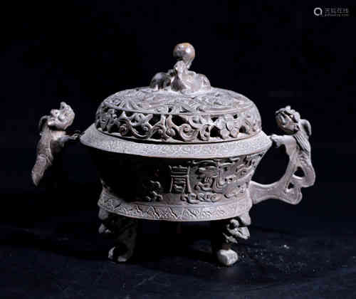 A Chinese Bronze Incense Burner.