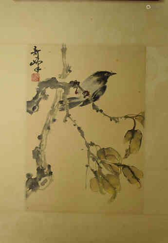 A Chinese Bird-and-flower Painting, Sun Qifeng Mark.