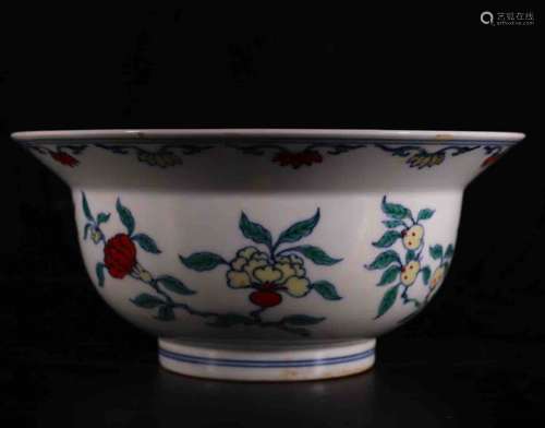 A Chinese Docai Porcelain Bowl.