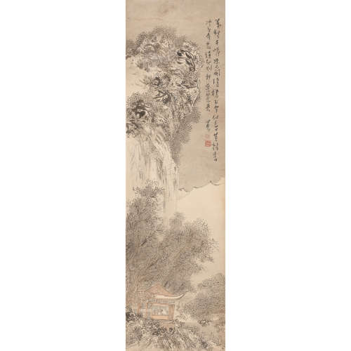 Lot240102 溥儒（1896～1963）万壑千峰冻不开 纸本 立轴