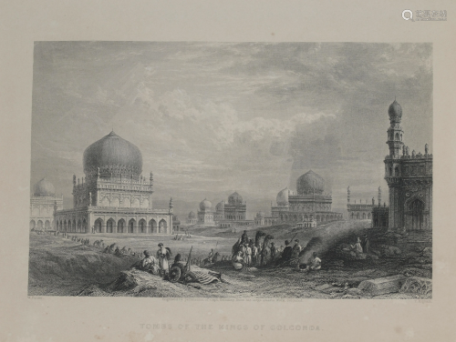 Tombs Kings Golkonda Golconda India 1845 Higham