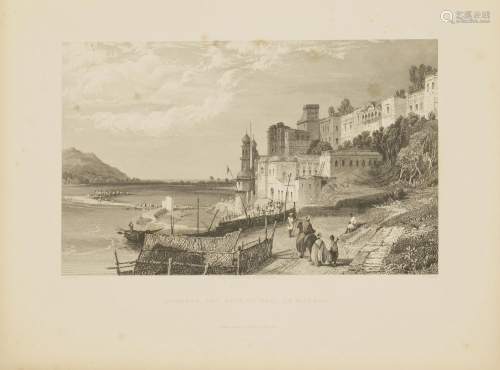 Haridwar Ganges river Ganga India 1845 Havell
