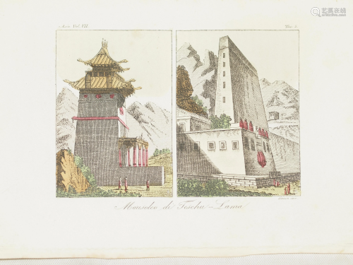 Mausoleum Teschu Lama Tibet China 1825 Sasso
