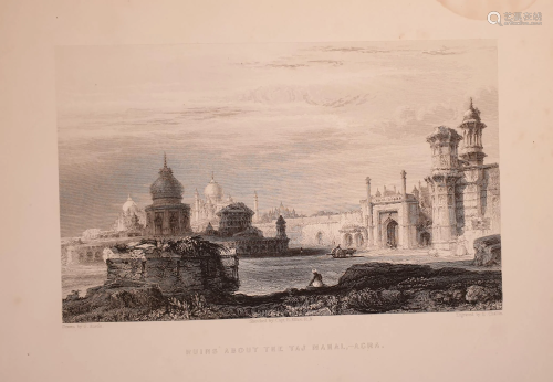 Ruins near Taj Mahal Agra Uttar Pradesh India
