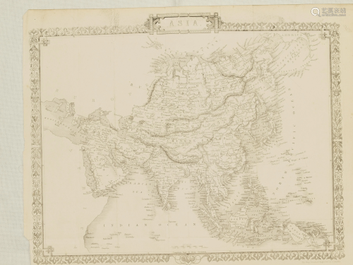 Map of Asia Rapkin 1851