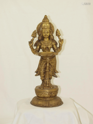 India big bronze Lakshmi God of prosperity