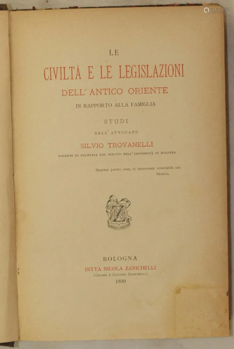 Studies civilizations law Asia Trovanelli 1890