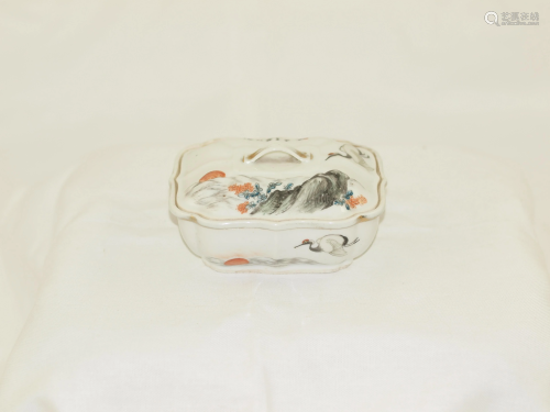 Japanese soap dish early 1900 Double bottomed
