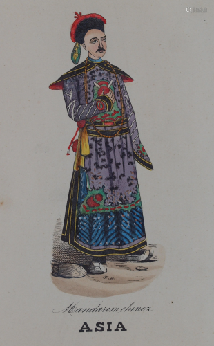 Costume chinese mandarin 1870 China