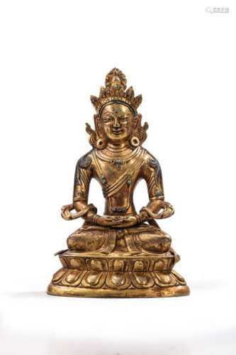 AMYTAYUS en bronze doré Tibet XVIIIe XIXe siècle …