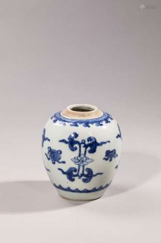 POT À GINGEMBRE en porcelaine, bleu, blanc Chine …