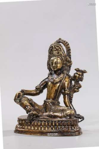 TARA EN DÉLASSEMENT en bronze Népal début XXe siè…