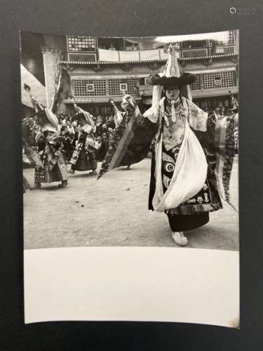 Quatre photographies argentique Tibet, vers 1980.