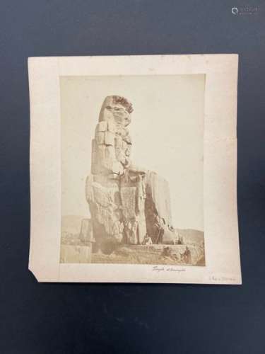 Photographie primitive d'Egypte Epreuve albuminé 26,4 x 20 cm