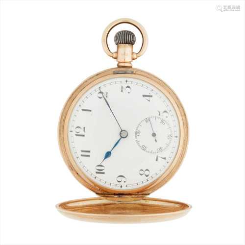 A 9ct gold hunter cased pocket watch