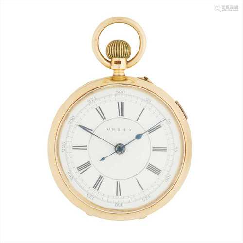 An 18ct gold cased pocket watch