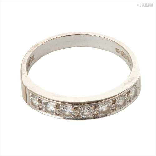 A diamond set half-eternity ring, Mappin & Webb