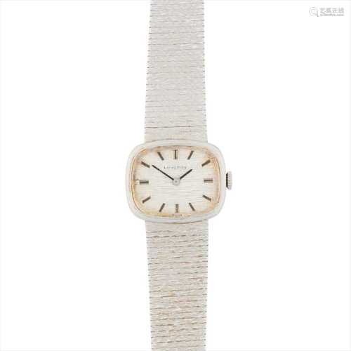 A lady's 9ct gold wrist watch, Longines