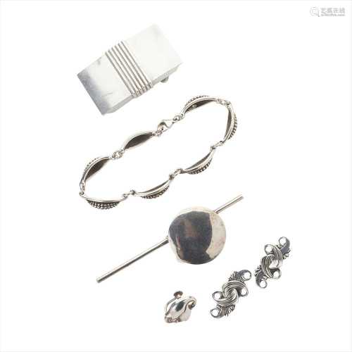 A collection of Georg Jensen and Scandinavian jewellery