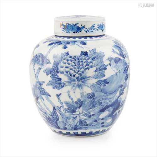 BLUE AND WHITE GINGER JAR KANGXI MARK