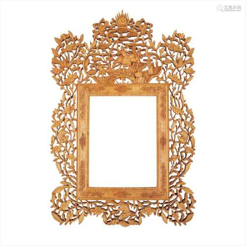 PAIR OF WOODEN CARVED FRAMES