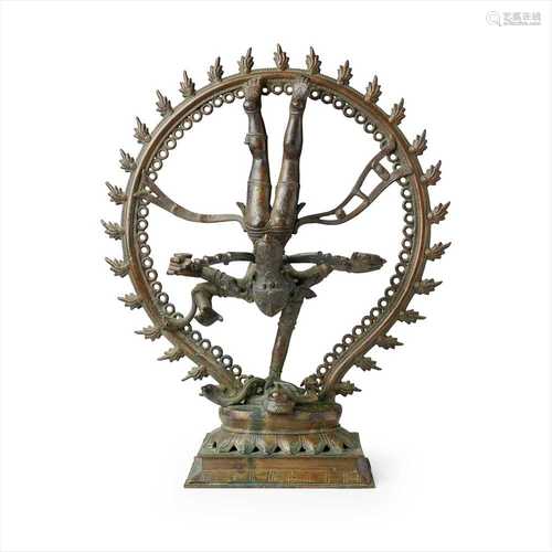 CHOLA STYLE BRONZE SHIVA SCULPTURE 19TH CENTURY