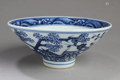 Chinese Blue & White Porcelain Bowl