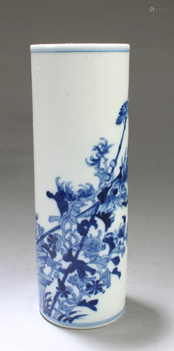 Chinese Blue & White porcelain Brushpot