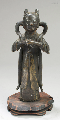 Antique Chinese Bronze Statue