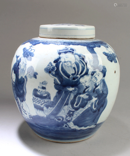 Chinese Blue & White Porcelain Jar