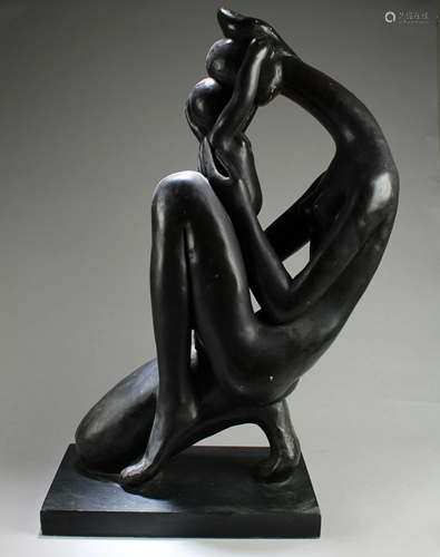 A Woman with Child Sculpture