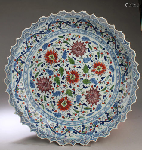 Chinese Doucai Plate