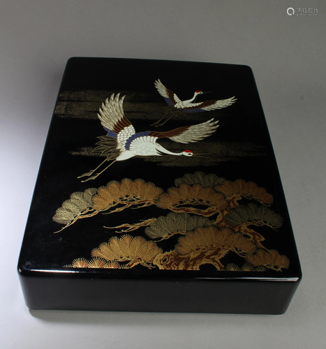 A Lacquer Rectangular Shaped Box