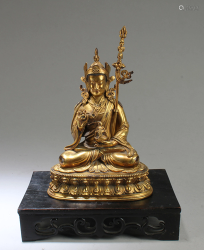 Chinese Bronze Bodhisattva Statue