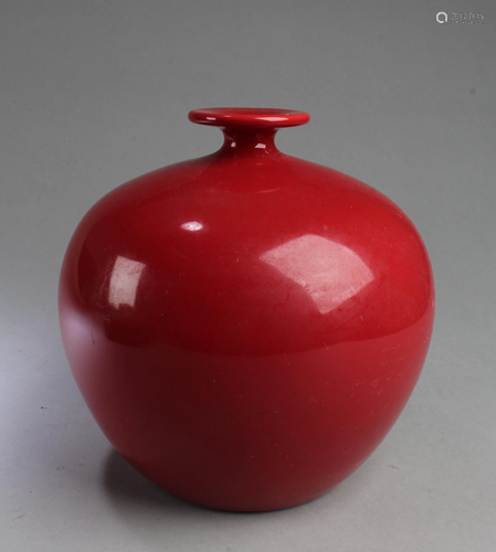 Chinese Red Color Porcelain Vase