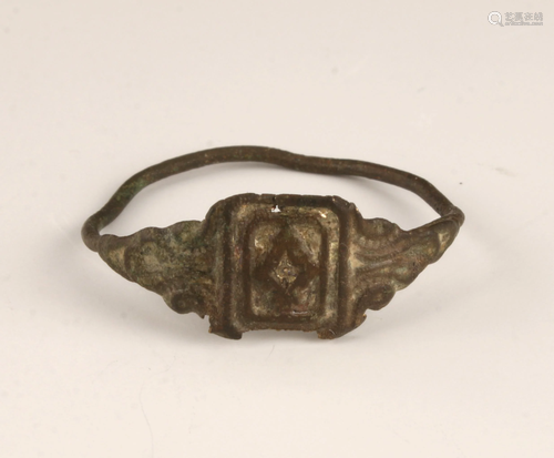 18TH CENTURY THIN COPPER RING