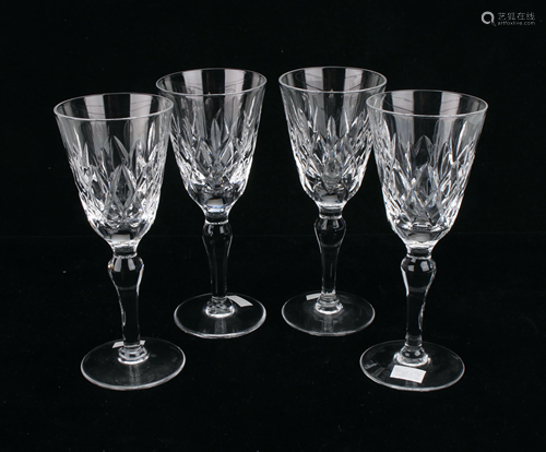 FOUR CORDIAL GLASSES