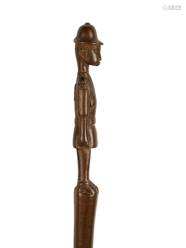 CARVED AFRICAN WALKING STICK