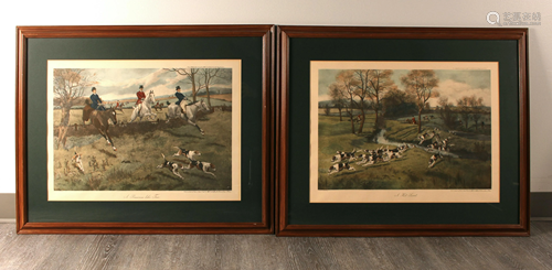 TWO FOX HUNTING PRINTS