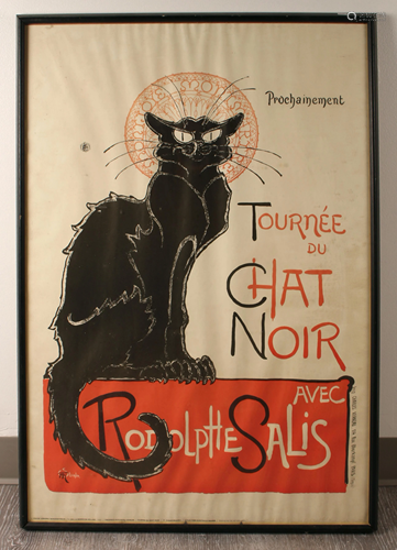 VINTAGE CHAT NOIR POSTER