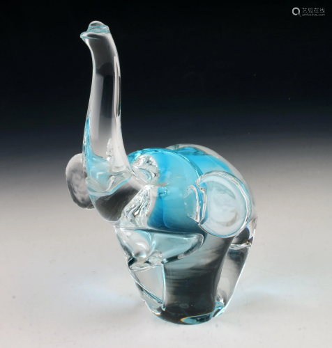MCM SIGNED BLOWN GLASS ELEPHANT RONNNEBY