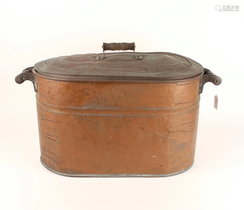 ANTIQUE COPPER WASH TUB BOILER