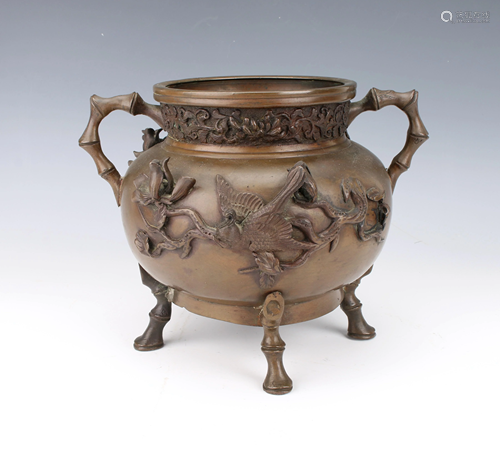 BRONZE ROUND CENSER