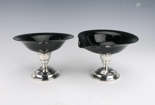 PAIR OF UNUSUAL STERLING CANDLESTICK BO…