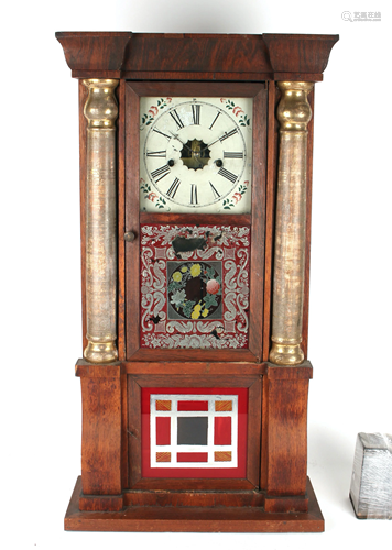 EMPIRE SHELF CLOCK C. 1860