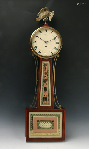 BANJO CLOCK ATTRIB ELMER STENNES 20TH CENT…